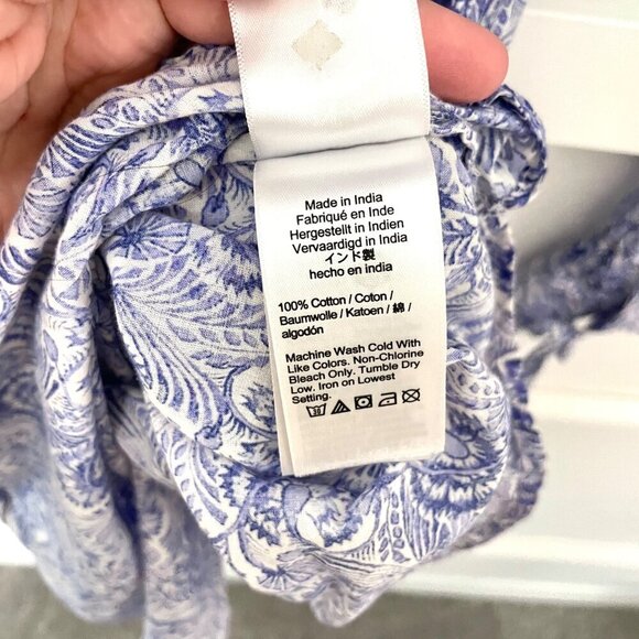 J Crew Tie-Waist Tunic Beach Dress in Dandelion Swirl Size S - Picture 4 of 6